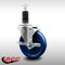 Service Caster 5'' SS Solid Poly Swivel 1-1/4'' Expanding Stem Caster with Brake SCC-SSEX20S514-SPUS-TLB-114 - alternate 4